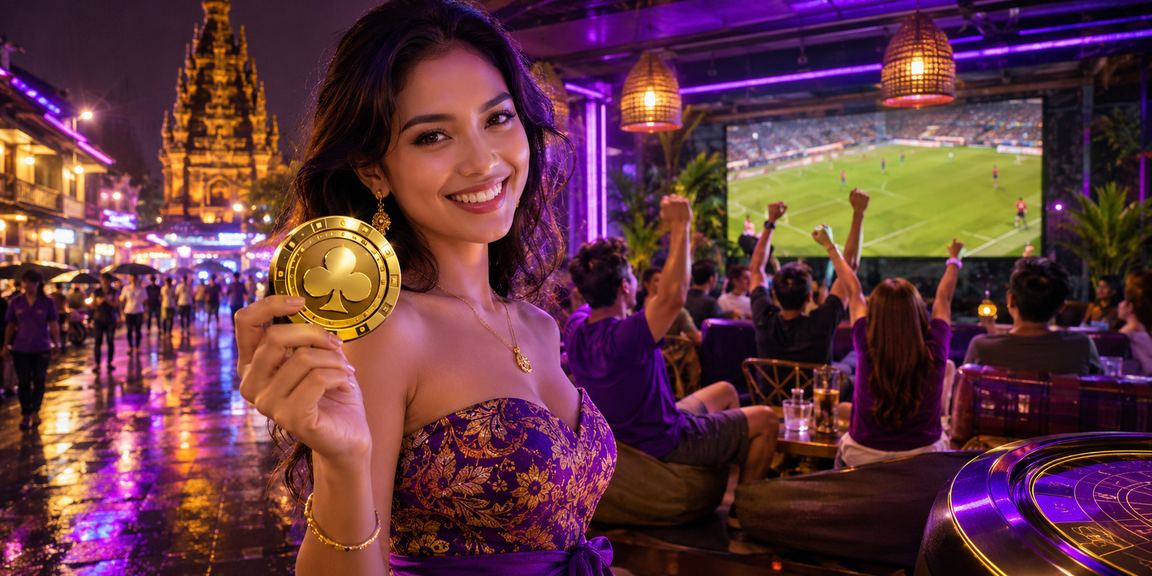 Pengguna menelusuri platform taruhan di malam hari sambil menikmati suasana pasar malam